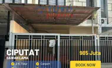 Dijual Rumah 2 Lt Sawah Lama Ciputat Bintaro