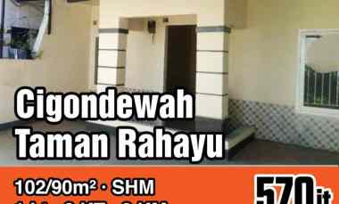 dijual rumah 3 kamar tidur di taman rahayu