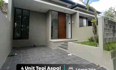 Rumah Baru 4 Unit Tepi Aspal di Sleman Barat 500 meter ke jl. Kebon A