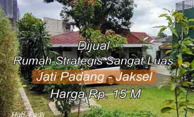 Dijual Segera Lahan dan Rumah Strategis di Jati Padang, Pasar Minggu