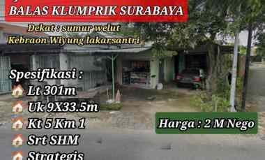 dijual rumah bangkingan balasklumprik