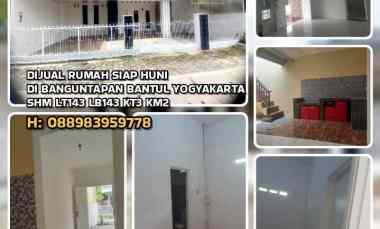 Rumah Siap Huni di Banguntapan Bantul Yogyakarta. Shm Lt/b 143 Kt3 Km2
