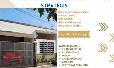 Rumah di Like New Galaxy Bekasi Selatan Kota Bekasi Siap Huni Nobanjir