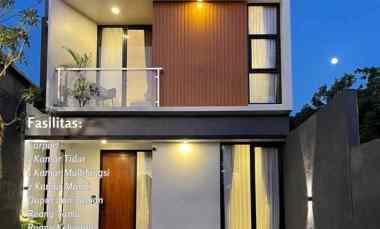 Rumah 2 lantai Kontemporer Kekinian dekat Pombensin Mindi Besi Jangkang