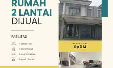 Dijual Rumah Mewah 2 Lantai dalam Kawasan di Buah Batu Bandung
