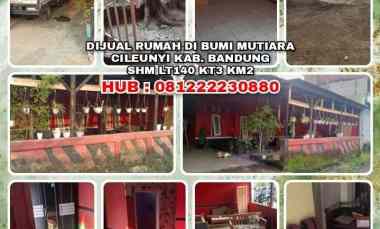 Dijual Rumah di Bumi Mutiara Cileunyi Kab. Bandung. Shm Lt140 Kt3 Km2