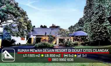 Rumah Mewah Desain Resort di dekat Citos Cilandak Jakarta Selatan