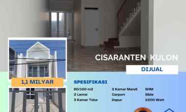 dijual rumah cisaranten kulon