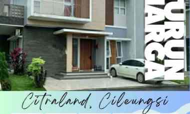 Turun Harga Jual Rumah Hook Semi Furnished Citraland Cileungsi