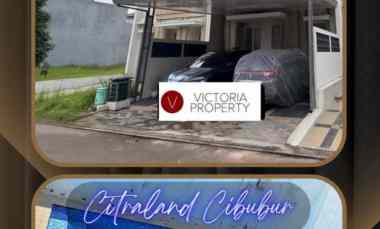 Dijual Rumah Full Furnished Berkolam Renang di Citraland Cileungsi