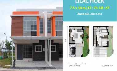 Rumah Baru Pik2 Siap Huni Cluster Arcadia Hook Tipe Lilac 7x5x10