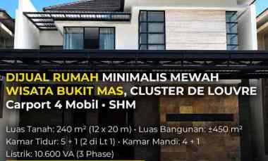 Dijual Rumah Semi Furnished Wisata Bukit Mas 2 Surabaya Barat SHM