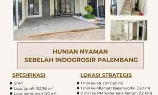 dijual rumah dekat indogrosir palembang