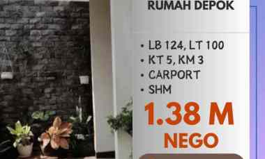 Rumah Depok 2 Lantai Cakep Siap Huni Strategis dekat Juanda Depok