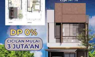 dijual rumah dekat stasiun citayam 2 lantai 459 jt