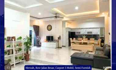 Rumah Mewah Deltasari Baru Sidoarjo 4.3M Semi Furnish Row Jalan Lebar