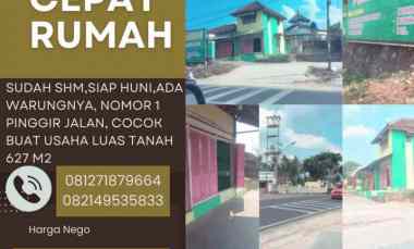 Dijual Rumah Depan Polsek Gedong Tataan