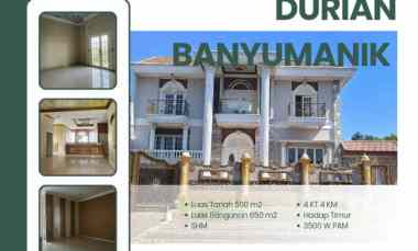 Rumah Mewah Lingkungan Eksklusif Jalan Durian Banyumanik