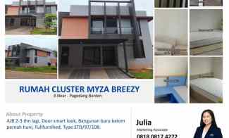 Dijual Rumah Fullfurnished Cluster Myza Breezy House