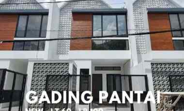 Dijual Rumah Baru Gress, Model Scandinavian, Gading Pantai, Surabaya