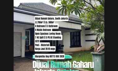Rumah Dijual di Gaharu, Cilandak, Jakarta Selatan