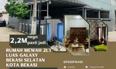 Rumah Mewah 2 lantai Luas Galaxy Bekasi Selatan Kota Bekasi Siap Huni