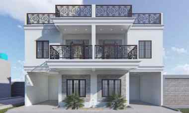 Rumah Murah 2 1/2 Lantai Dak Rooftop di Pinggir Jalan Raya