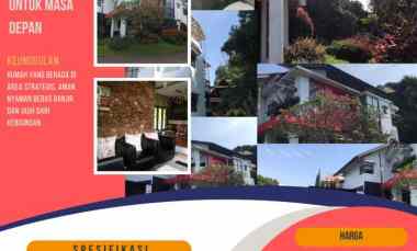 Rumah di Komplek Elit Bandung Utara Bebas Banjir Strategis Aman Nyaman
