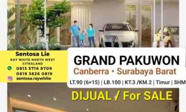 Dijual Rumah Grand Pakuwon Canberra Tandes Surabaya Barat dekat Food J