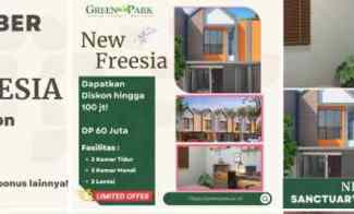 dijual rumah greenpark residence tipe newfreesia