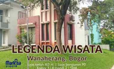 dijual rumah hook 2 lantai di legenda wisata cibubur