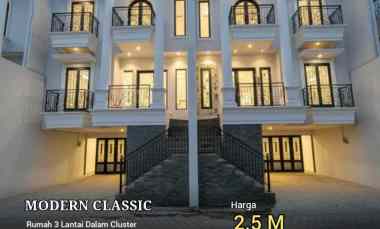Townhouse Modern Classic Jagakarsa dekat Stasiun Lenteng Agung