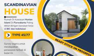 Rumah Bergaya Scandinavian di Purwakarta Ready Stock On Progress