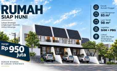 dijual rumah jalan bsj raya
