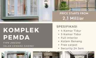 Dijual Rumah Komplek Pemda Type 200/200 Jalan Cemara Gading