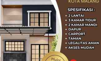 Rumah Modern Minimalis 2 Lantai Lokasi Strategis di Wonokoyo