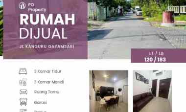 dijual rumah jalan kanguru