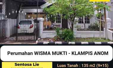 1 Miliaran Dijual Rumah Wisma Mukti - Klampis Anom Surabaya Timur