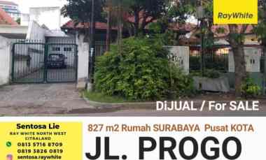 Dijual 827 m2 Rumah Surabaya Pusat Jalan Progo - Wonokromo -dekat Raya