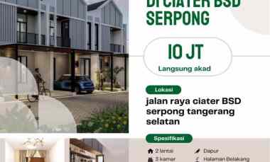 Hafuza Residence Serpong Dp 0 di Bsd City Tangerang Selatan
