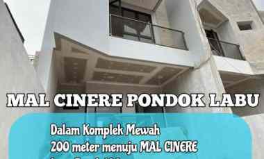 dijual rumah jalan raya cinere nempel