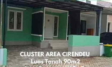 dijual rumah jalan raya cirendeu lebak