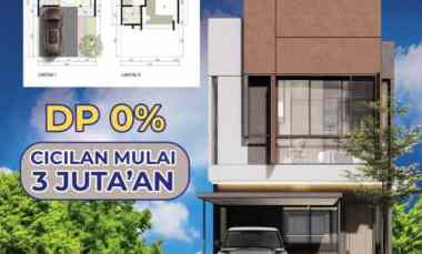 Rumah Baru 2 Lantai Harga 1 Lantai di Selatan Jakarta.dekat Stasiun