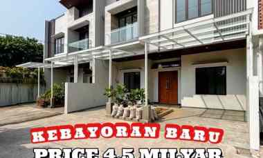 dijual rumah jalan raya kebayoran baru