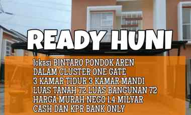 dijual rumah jalan raya pondok aren