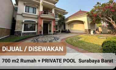 Dijual / Disewakan 700 m2 Rumah Taman Hunian Satelit - Sukomanunggal