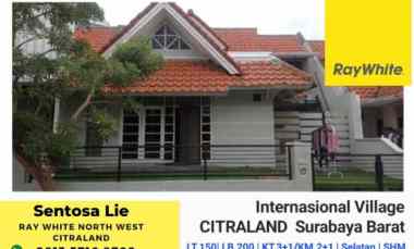 dijual rumah jalan taman internasional