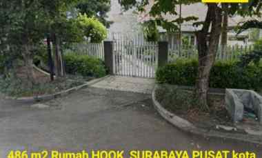 Dijual 486 m2 Rumah Hook Surabaya Pusat Kota - Jalan Wr. Supratman SHM