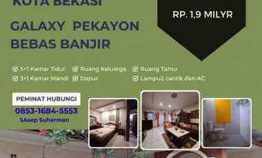 Rumah Hook Murah Luas di Jati Asih Bekasi Siap Huni Bebas Banjir