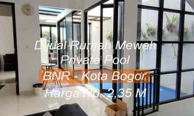 Dijual Rumah Private Pool Semi Villa Furnished di Bogor Kota BNR